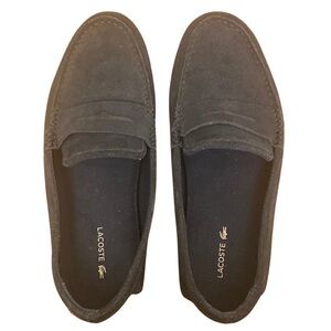 Lacoste Men's Navire Penny 216 Suede Loafers - Navy